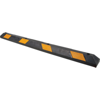 Parking Curb, Rubber, 6' L, Black/Yellow MAS Chibougamau