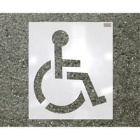 Parking Lot Stencils, Pictogram, 39" MAS Chibougamau