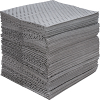 Feuilles absorbantes en fibres fines de calibre industriel, Universel, 15" x 17", 40 gal. d'absorption MAS Chibougamau