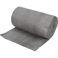 Rouleaux absorbants en fibres fines de calibre industriel, Lourd, 150' lo x 30" la, Absorption 70 gal. MAS Chibougamau