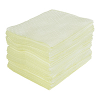 Feuilles absorbantes lamin&eacute;es (SMS) de premi&egrave;re qualit&eacute;, Mati&egrave;res dangereuses, 15" x 17", 30 gal. d'absorption MAS Chibougamau