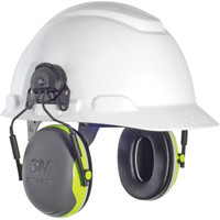 Peltor X Series Earmuffs, Cap Mount, 25 NRR dB MAS Chibougamau