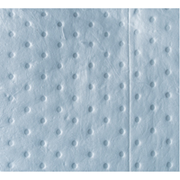 Feuilles absorbantes bleues li&eacute;es de premi&egrave;re qualit&eacute;, Huile seulement, 15" x 18", 30 gal. d'absorption MAS Chibougamau