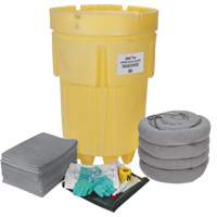 Trousse de lutte contre les d&eacute;versements de premi&egrave;re qualit&eacute;, Universel, Overpack/Baril de r&eacute;cup&eacute;ration, Absorbance de 95 gal. US MAS Chibougamau