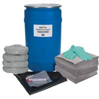 Trousse de lutte contre les d&eacute;versements pour &eacute;tabli, Universel, Baril, Absorbance de 30 gal. US MAS Chibougamau