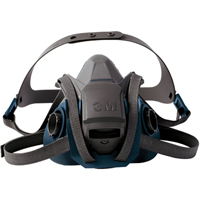 6500QL Series Half Facepiece Respirator With Quick-Latch Drop-Down Feature, Silicone, Large MAS Chibougamau