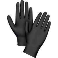 Heavyweight Tactile Grip Examination Gloves, Small, Nitrile, 8-mil, Powder-Free, Black MAS Chibougamau