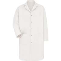 Lab Coat, Poly-Cotton, Small, White MAS Chibougamau