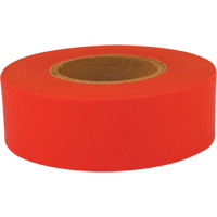 Ruban de signalisation Sub-Zero, 1,2" la x 150' lo, Rouge fluorescent MAS Chibougamau