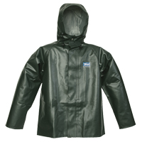 Journeyman Chemical Resistant Rain Jacket, 3X-Large, Green, Polyester/PVC MAS Chibougamau