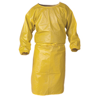 Blouse de protection Kleenguard contre la vaporisation de produits chimiques, Polypropyl&egrave;ne, Jaune, 34" la x 52" lo MAS Chibougamau