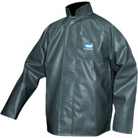 Journeyman Chemical Resistant Rain Jacket, Polyester, 4X-Large, Green MAS Chibougamau