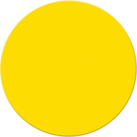 Armor Stripe Lean/5S Markers, Circle, 6" L x 6" W, Yellow, Plastic MAS Chibougamau