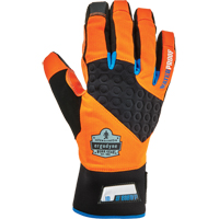 Gants utilitaires thermiques haute visibilit&eacute; performants et &eacute;tanches ProFlex 818WP, Paume Polyur&eacute;thane, Taille Petit MAS Chibougamau