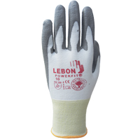 Lebon PowerFit&reg; Cut Resistant Gloves, Size 2X-Large/11, 13 Gauge, Polyurethane Coated, Polyethylene Shell, ASTM ANSI Level A2/EN 388 Level B MAS Chibougamau