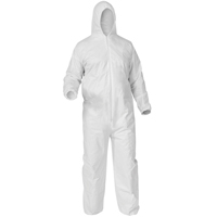 Kleenguard A35 Coveralls, Small, White, Microporous MAS Chibougamau