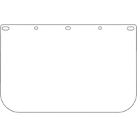 Dynamic Die Cut Faceshield Visor, PETG, Clear Tint MAS Chibougamau