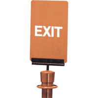 "Exit" Crowd Control Sign, 11" x 7", Plastic, English MAS Chibougamau