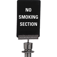"No Smoking" Crowd Control Sign, 11" x 7", Plastic, English MAS Chibougamau
