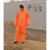 Hurricane Flame Retardant/Oil Resistant Rain Suits - Rainsuits, 4X-Large, High Visibility Orange MAS Chibougamau