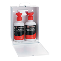 Dynamic Eyewash Station with Empty Bottles, Double MAS Chibougamau