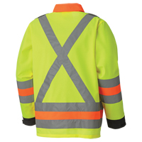6007 Breathable Traffic Safety Jacket, Polyester, High Visibility Lime-Yellow, X-Small MAS Chibougamau