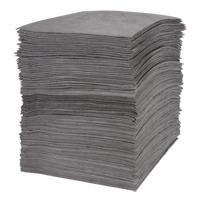 Feuilles absorbantes souffl&eacute;es de premi&egrave;re qualit&eacute;, Universel, 15" x 18", 30 gal. d'absorption MAS Chibougamau