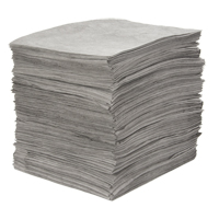 Premium Meltblown Sorbent Pads, Universal, 15" x 18", 25 gal. Absorbancy MAS Chibougamau
