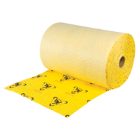 Rouleaux d'avertissement de premi&egrave;re qualit&eacute; - absorbants haute visibilit&eacute;, Lourd, 150' lo x 24" la, Absorption 37,6 gal. MAS Chibougamau