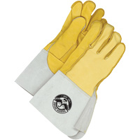 Welding Gloves, Grain Cowhide/Grain Deerskin, Size Large/10 MAS Chibougamau