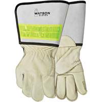 Gants de soudage pour monteur de ligne pour disjoncteur, Cuir fleur de vache, Taille Moyen MAS Chibougamau
