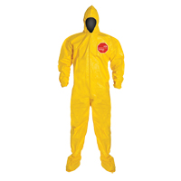 Coveralls, Medium, Yellow, Tychem&reg; 2000 MAS Chibougamau