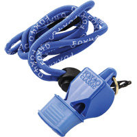 Classic Blue Whistle with Lanyard MAS Chibougamau