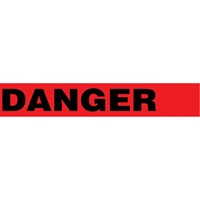 Floor Safety Tape, 3" x 54', Vinyl, Black/Red MAS Chibougamau