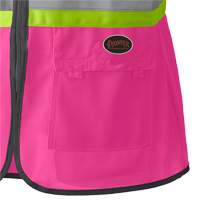 139PK Women's Safety Vest, Pink, X-Small, Polyester MAS Chibougamau