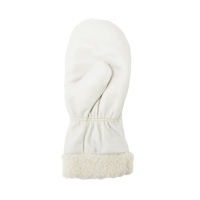 Mitaines d'hiver en cuir fleur de premi&egrave;re qualit&eacute; doubl&eacute;es de boa, Taille Grand, Mitaine MAS Chibougamau