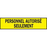 Ruban de signalisation pour barricade, Français, 3" la x 200' lo, 3,5 mils, Noir sur jaune MAS Chibougamau