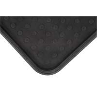 Boot Tray, Plastic, Black, 25" L x 14" W MAS Chibougamau