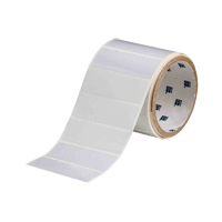 &eacute;tiquettes imprimables ToughBond &agrave; transfert thermique, Polyester, 3" lo x 1" h, Blanc MAS Chibougamau