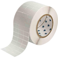 &eacute;tiquettes lustr&eacute;es pour plaques signal&eacute;tiques, Polyester m&eacute;talis&eacute;, 1" lo x 0,5" h, Argent MAS Chibougamau