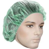 Bonnets bouffants, Polypropyl&egrave;ne, 21", Vert MAS Chibougamau