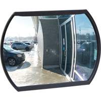 Roundtangular Convex Mirror with Bracket, 12" H x 18" W, Indoor/Outdoor MAS Chibougamau
