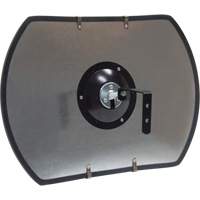 Roundtangular Convex Mirror with Bracket, 12" H x 18" W, Indoor/Outdoor MAS Chibougamau