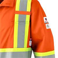 7702 Combinaison de s&eacute;curit&eacute; haute visibilit&eacute; ignifuge, Taille 36, Orange MAS Chibougamau