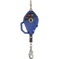 Cordage de s&eacute;curit&eacute; autor&eacute;tractable avec verrouillage intelligent, 20', Acier inoxydable, Pivotant MAS Chibougamau