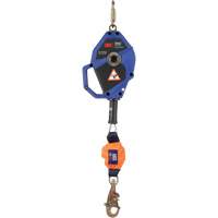 Cordage de s&eacute;curit&eacute; autor&eacute;tractable avec verrouillage intelligent, 20', Acier galvanis&eacute;, Pivotant MAS Chibougamau