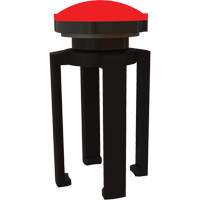 PLUS Barrier System Strobe Light Bracket & Red Strobe Light, Black MAS Chibougamau