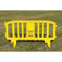 Movit Barricade, Interlocking, 78" L x 39" H, Yellow MAS Chibougamau