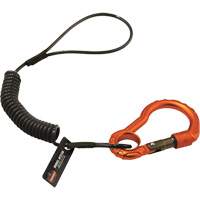 Squids&reg; 3156 Tool Lanyard, Coil, Carabiner/Loop MAS Chibougamau