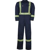 Combinaison non doubl&eacute;e Westex UltraSoft, Taille Grand (grande taille), Bleu marine, 12,4 cal/cm2 MAS Chibougamau